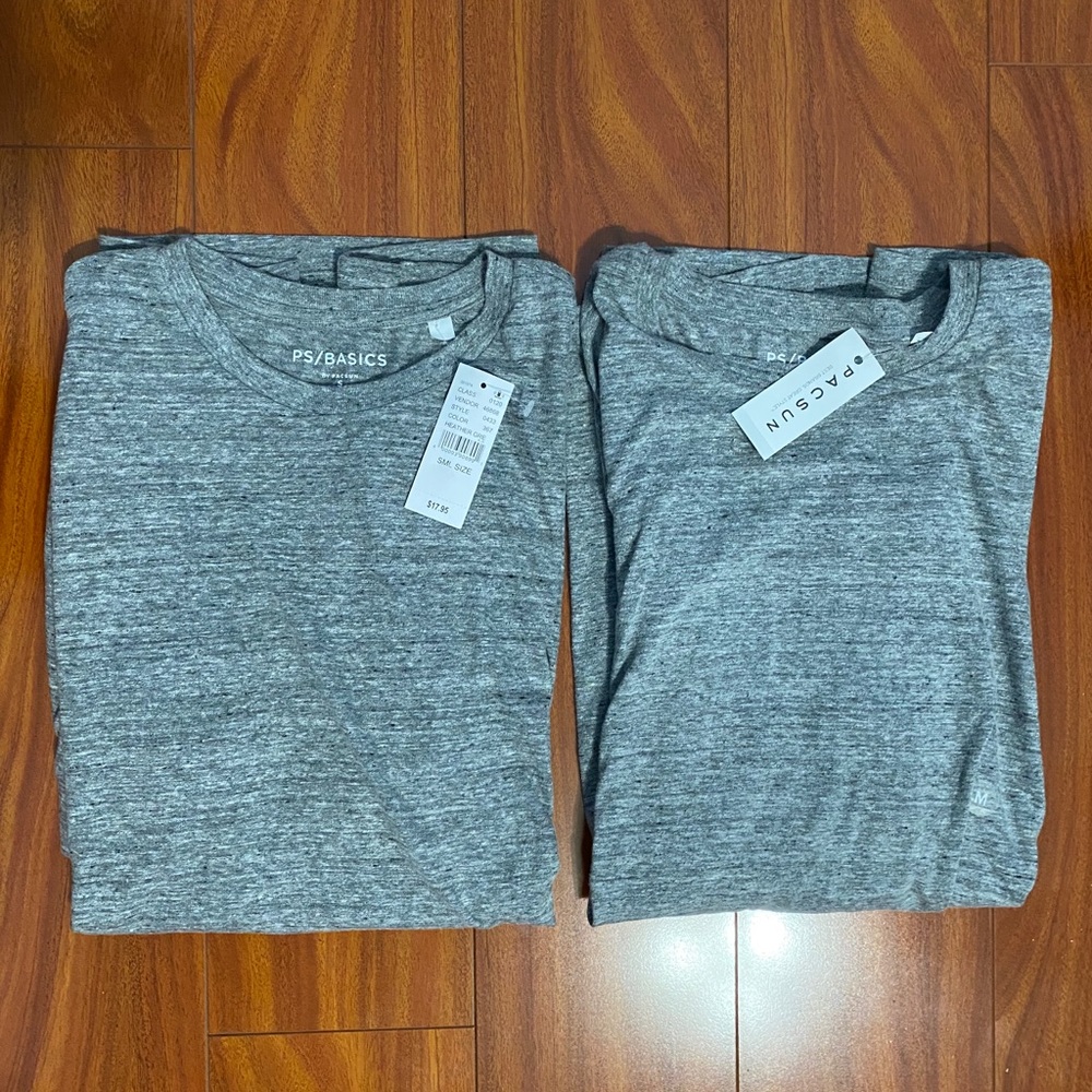 Pacsun Lot of 2 T Shirt Grey Men Size Small/Medium